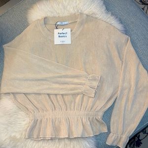 Zara Basic Peplum Sweater